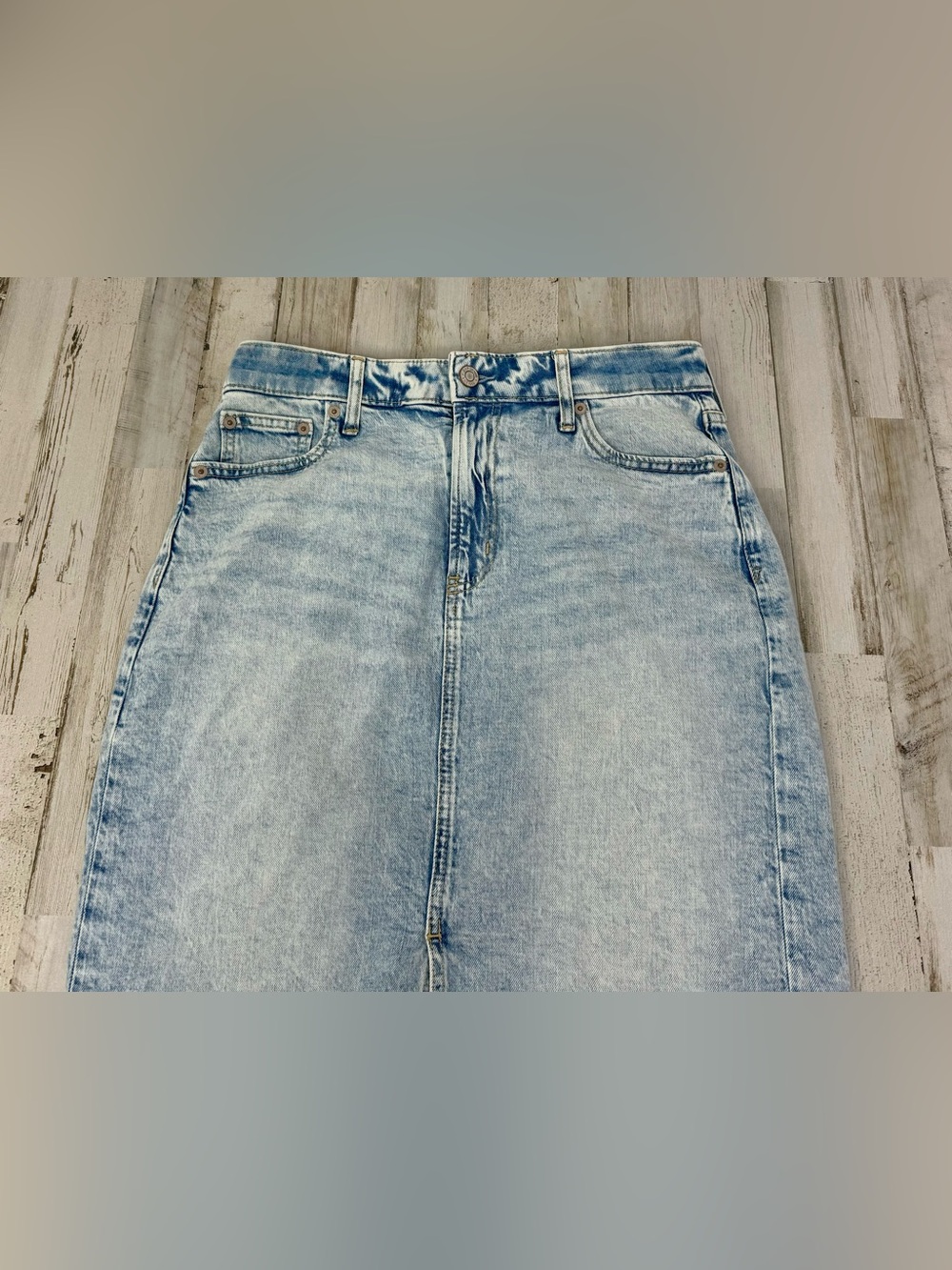 Vintage Gap Denim Skirt Womens 27/4 Long Blue Jean Skirt 5 Pocket Casual Y2K - Picture 2 of 13